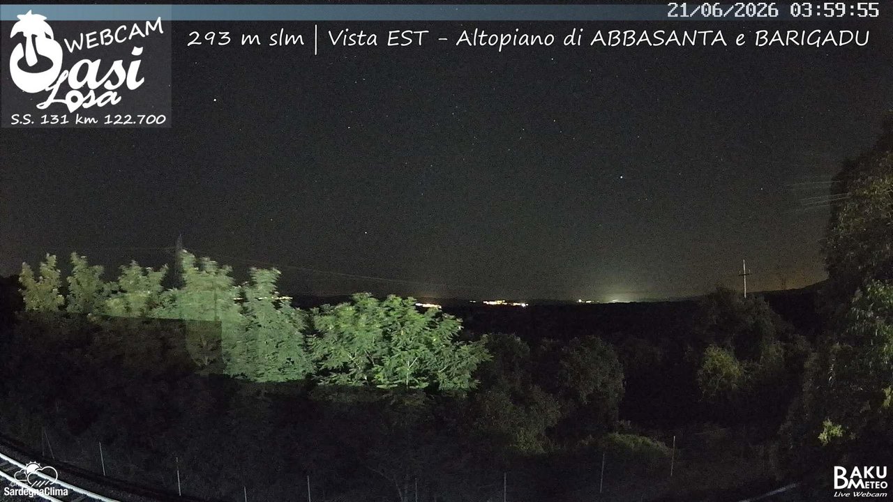 time-lapse frame, Abbasanta webcam