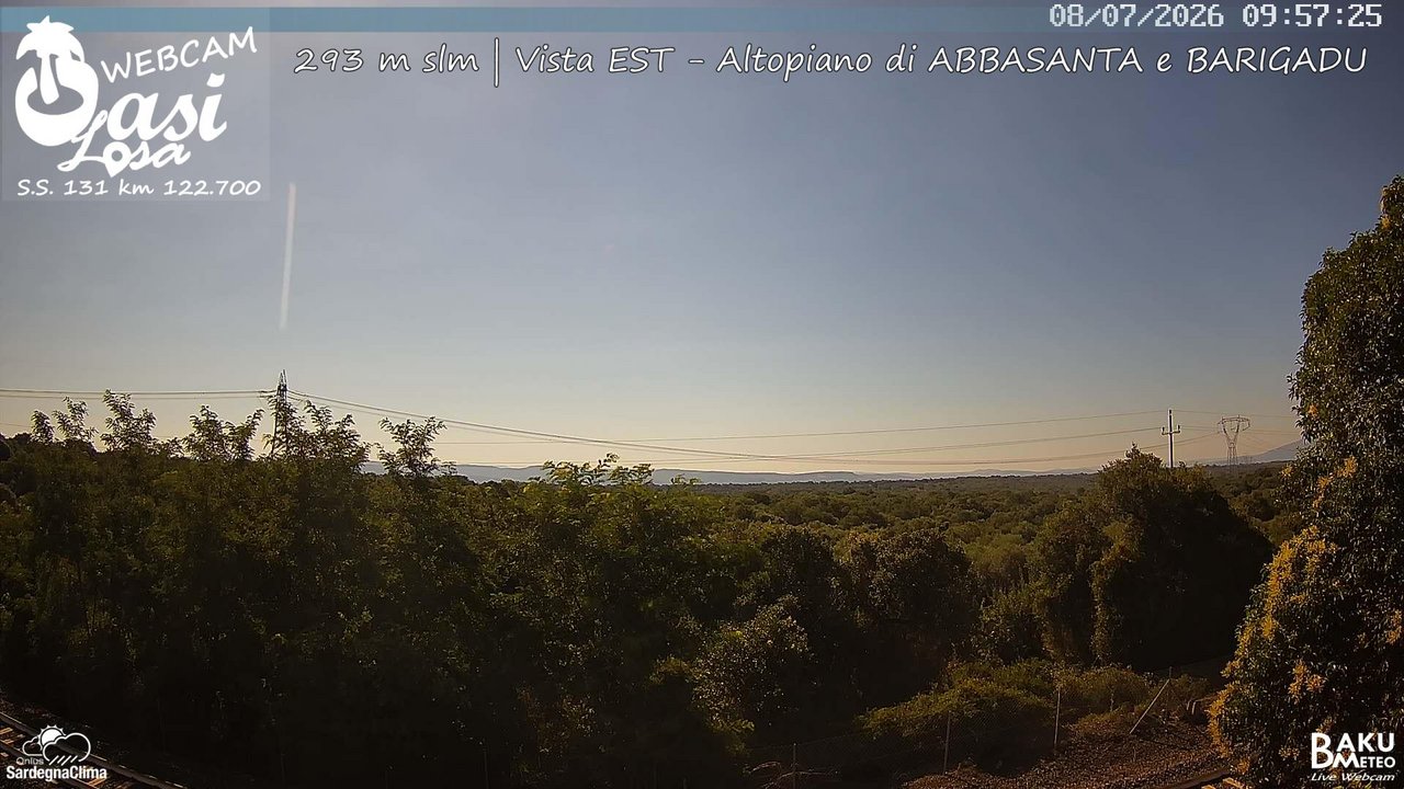 time-lapse frame, Abbasanta webcam