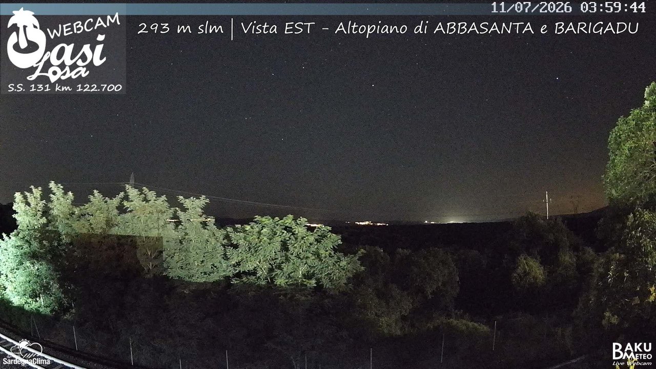 time-lapse frame, Abbasanta webcam