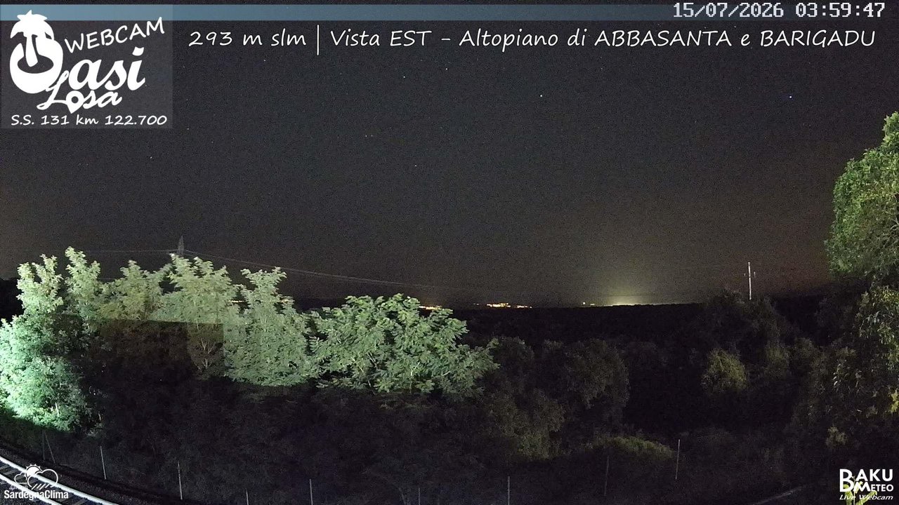 time-lapse frame, Abbasanta webcam