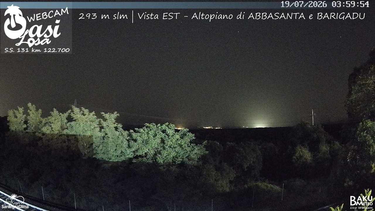 time-lapse frame, Abbasanta webcam
