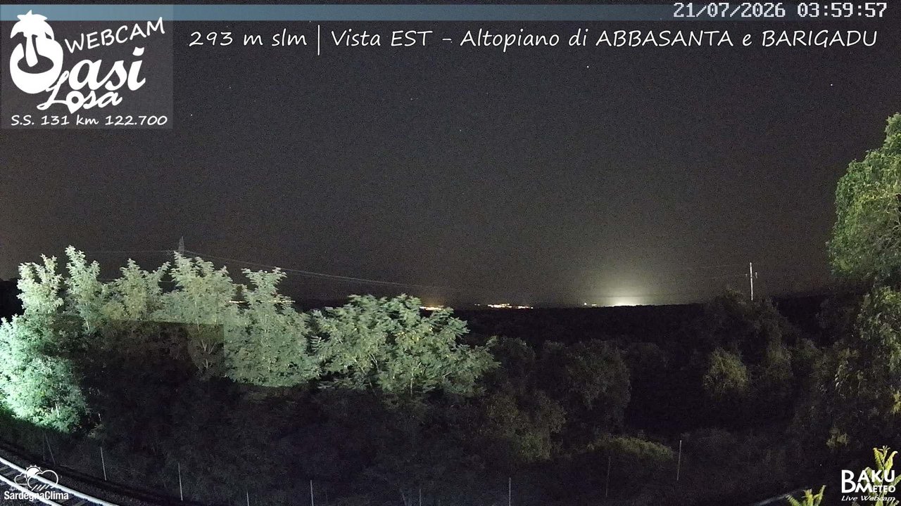 time-lapse frame, Abbasanta webcam