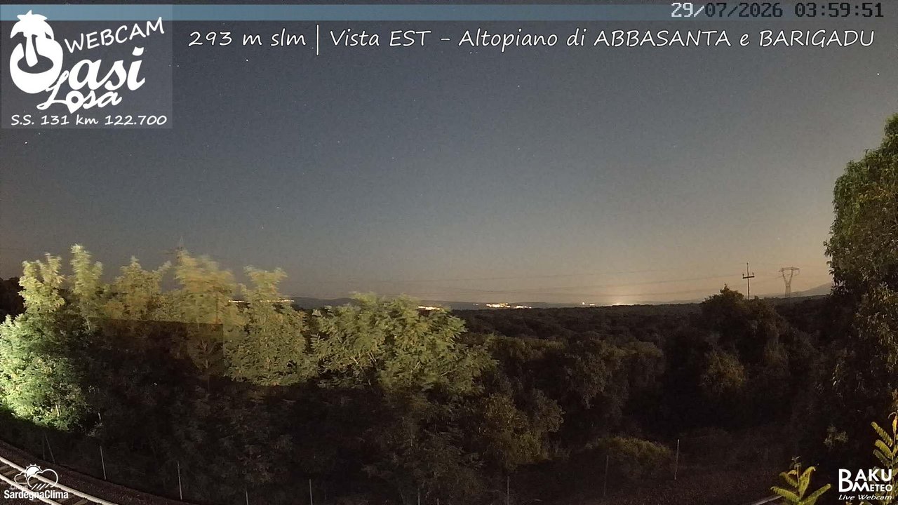 time-lapse frame, Abbasanta webcam