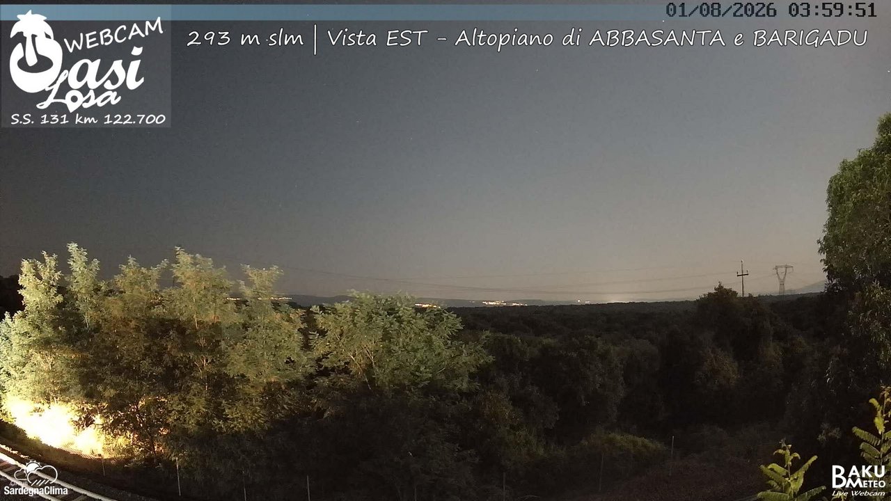 time-lapse frame, Abbasanta webcam