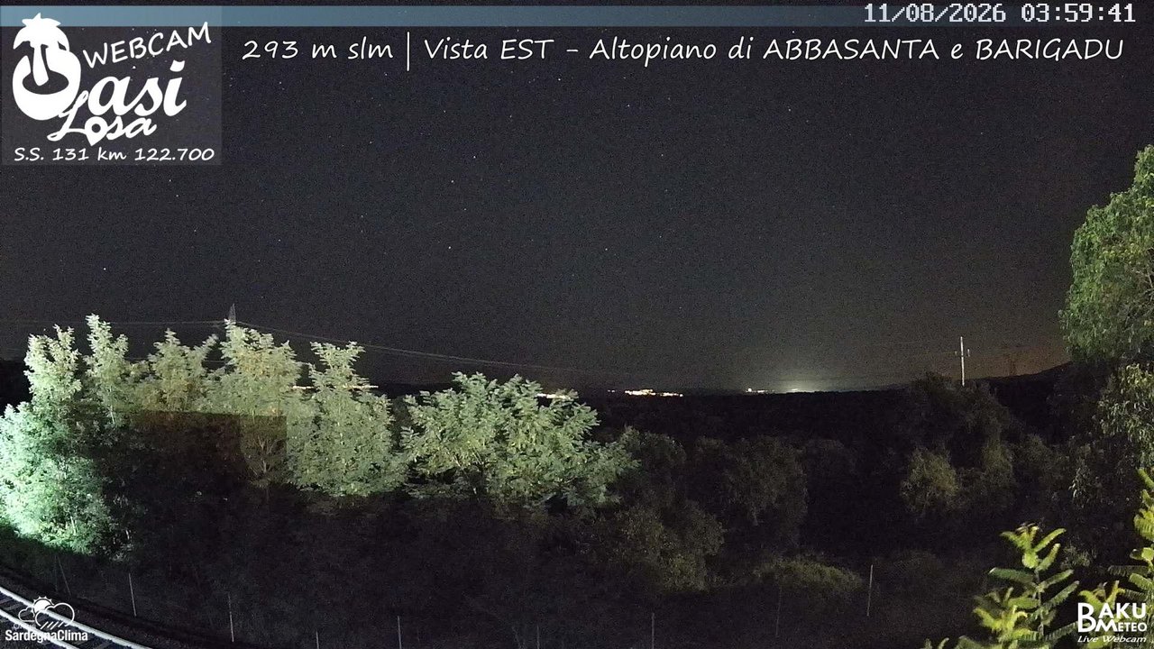time-lapse frame, Abbasanta webcam