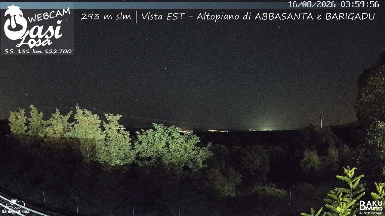 time-lapse frame, Abbasanta webcam