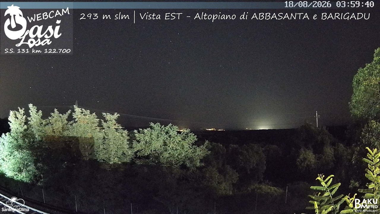 time-lapse frame, Abbasanta webcam