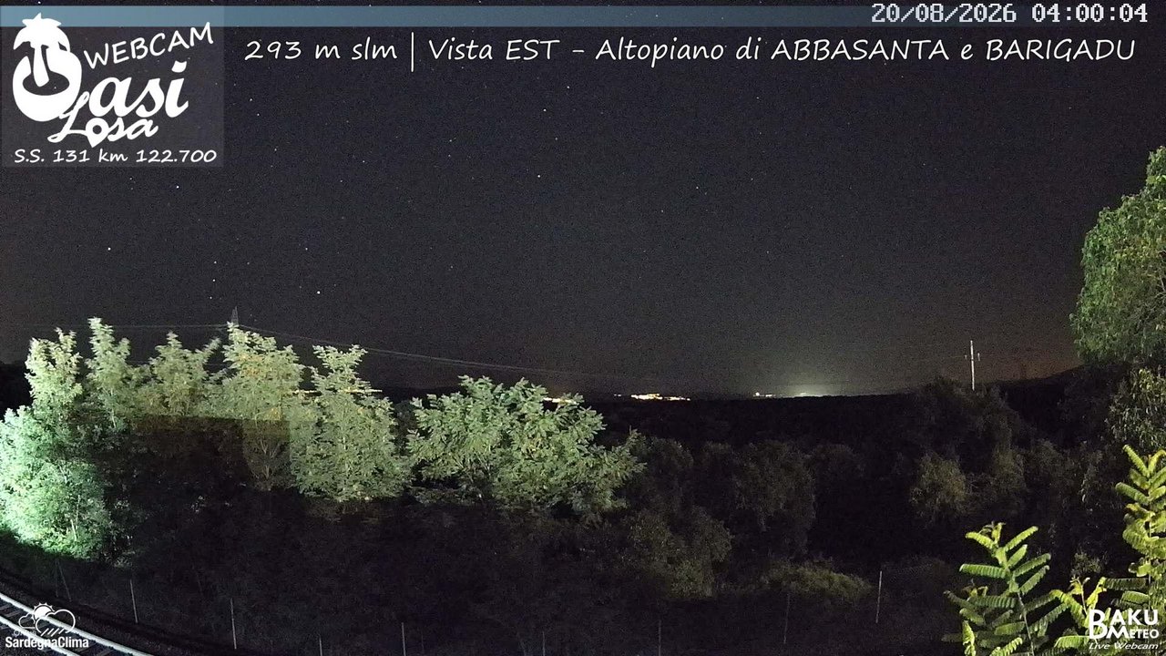 time-lapse frame, Abbasanta webcam