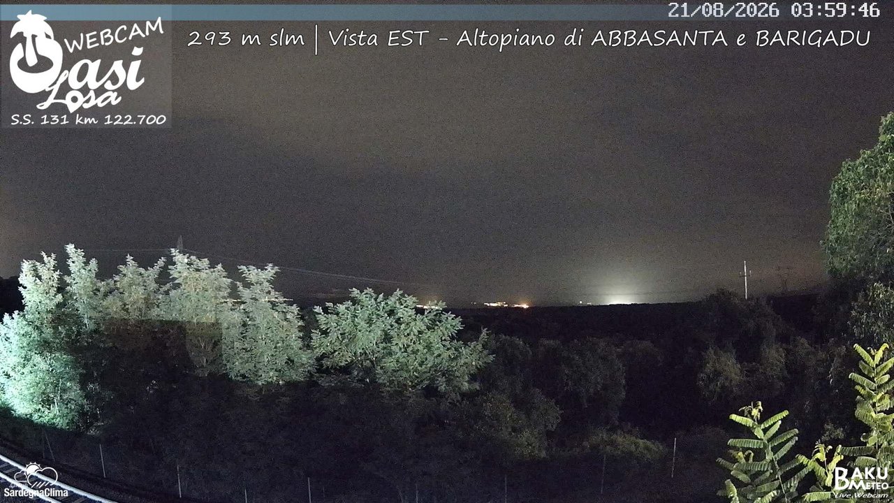 time-lapse frame, Abbasanta webcam