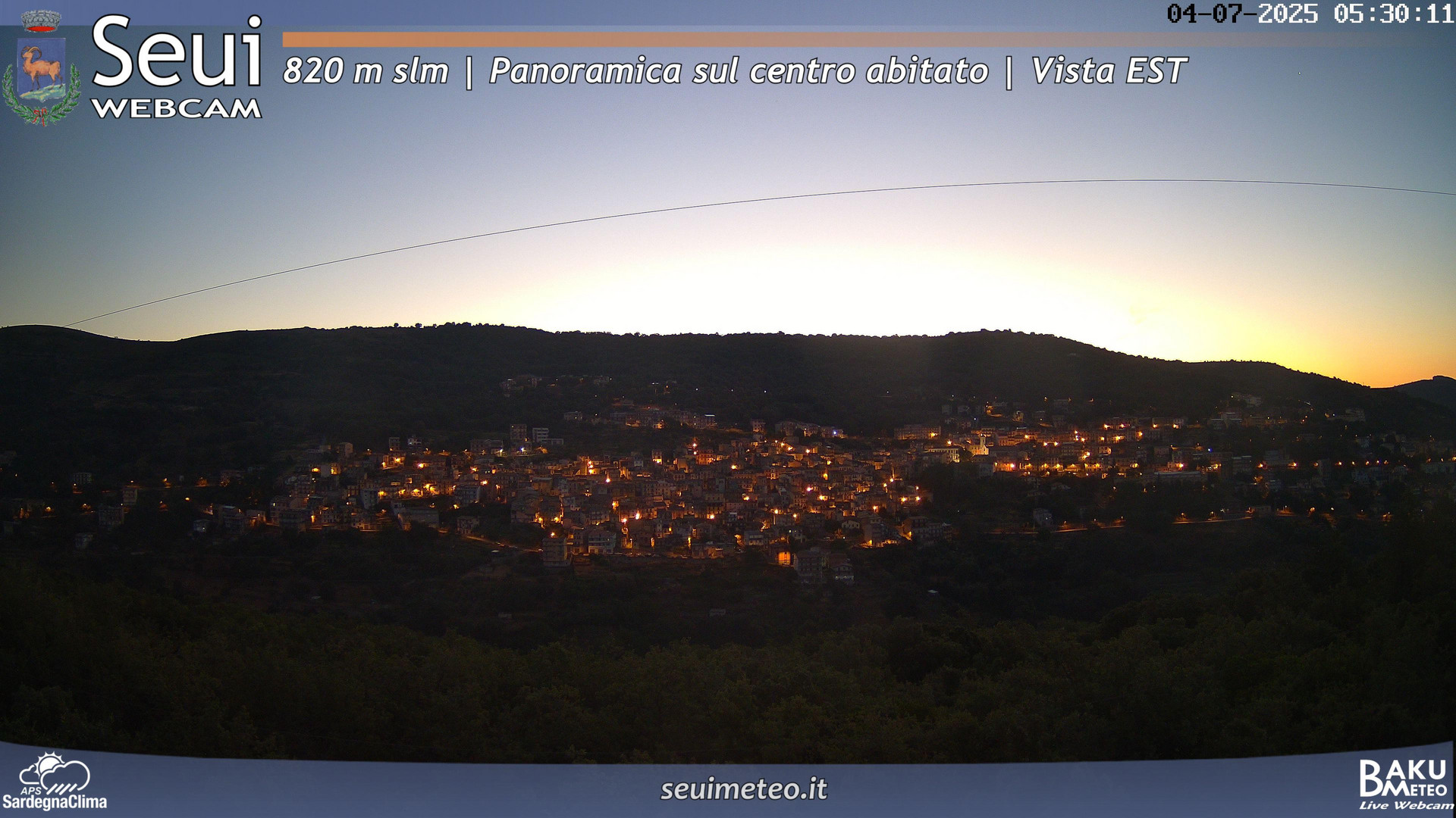 time-lapse frame, Seui Cuccaioni webcam