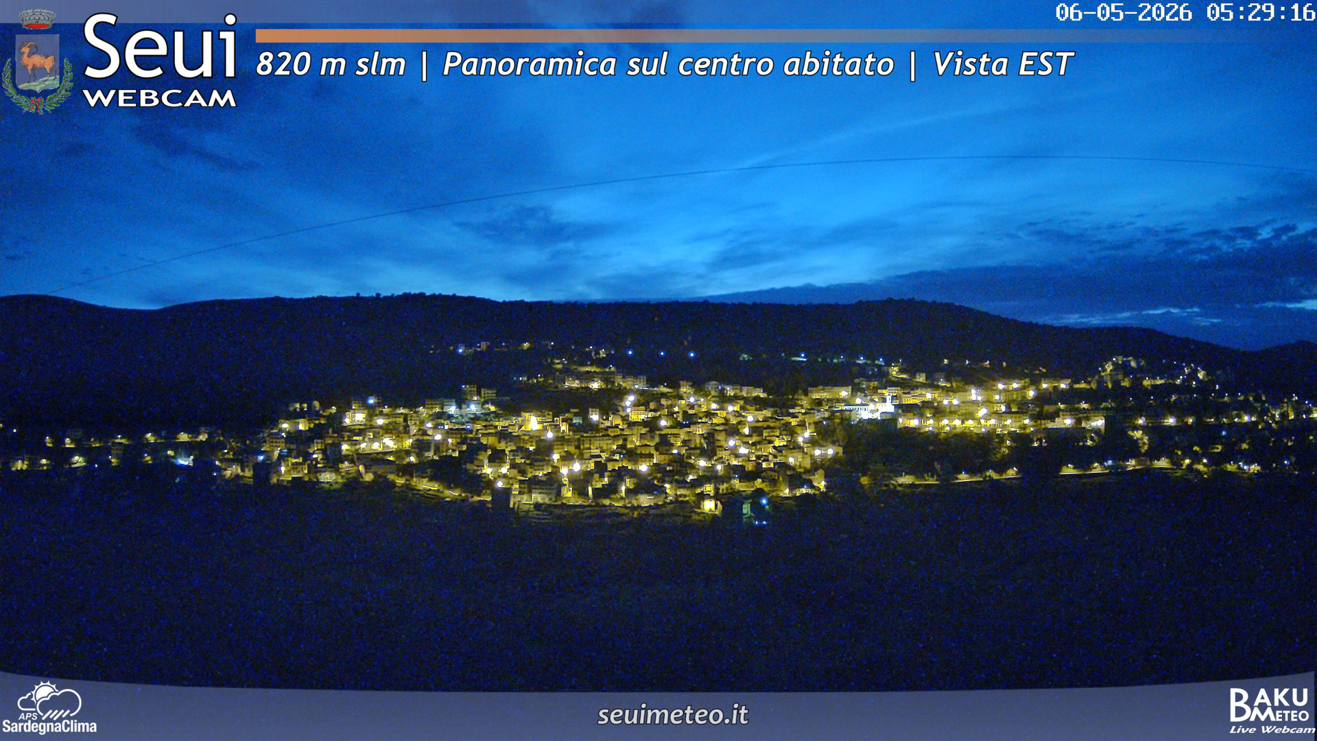 time-lapse frame, Seui Cuccaioni webcam