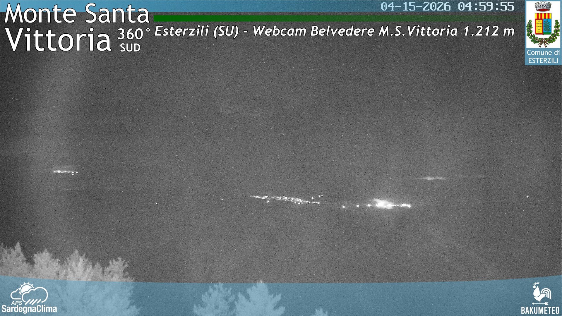 time-lapse frame, Monte Santa Vittoria Sud webcam