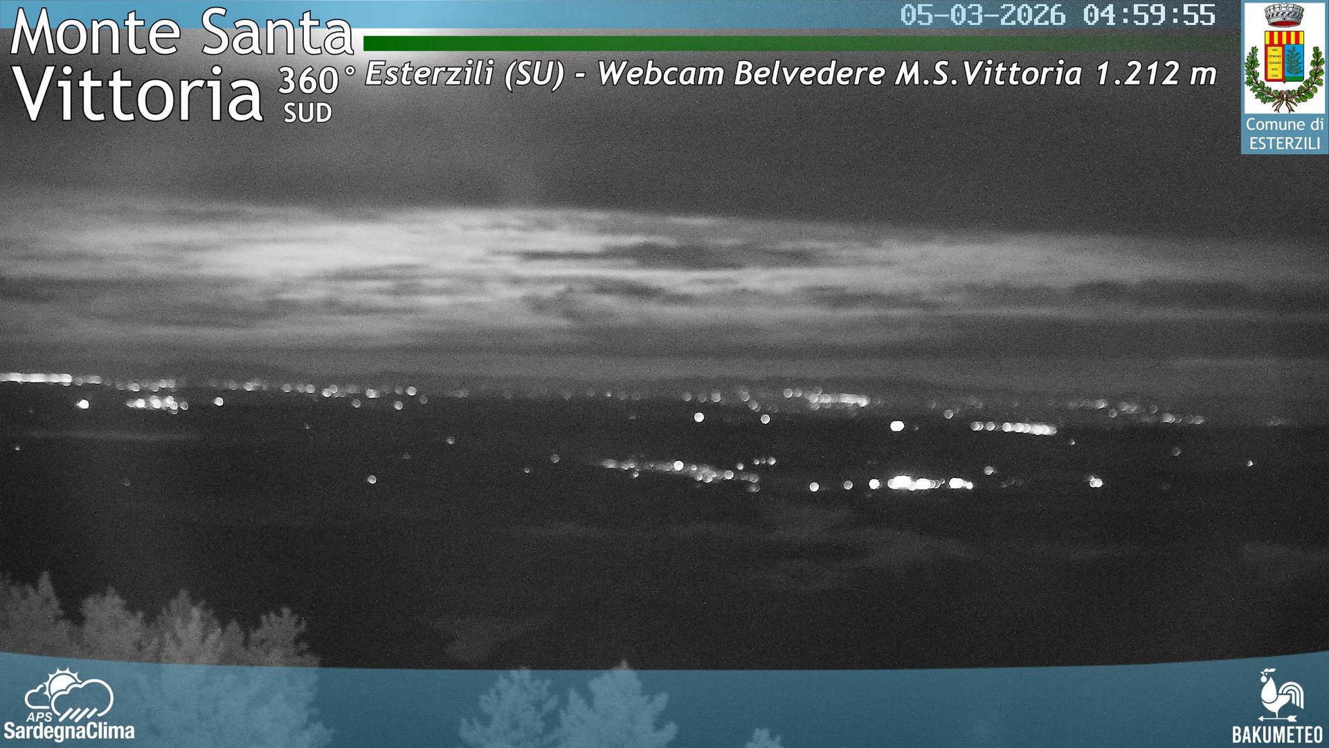 time-lapse frame, Monte Santa Vittoria Sud webcam