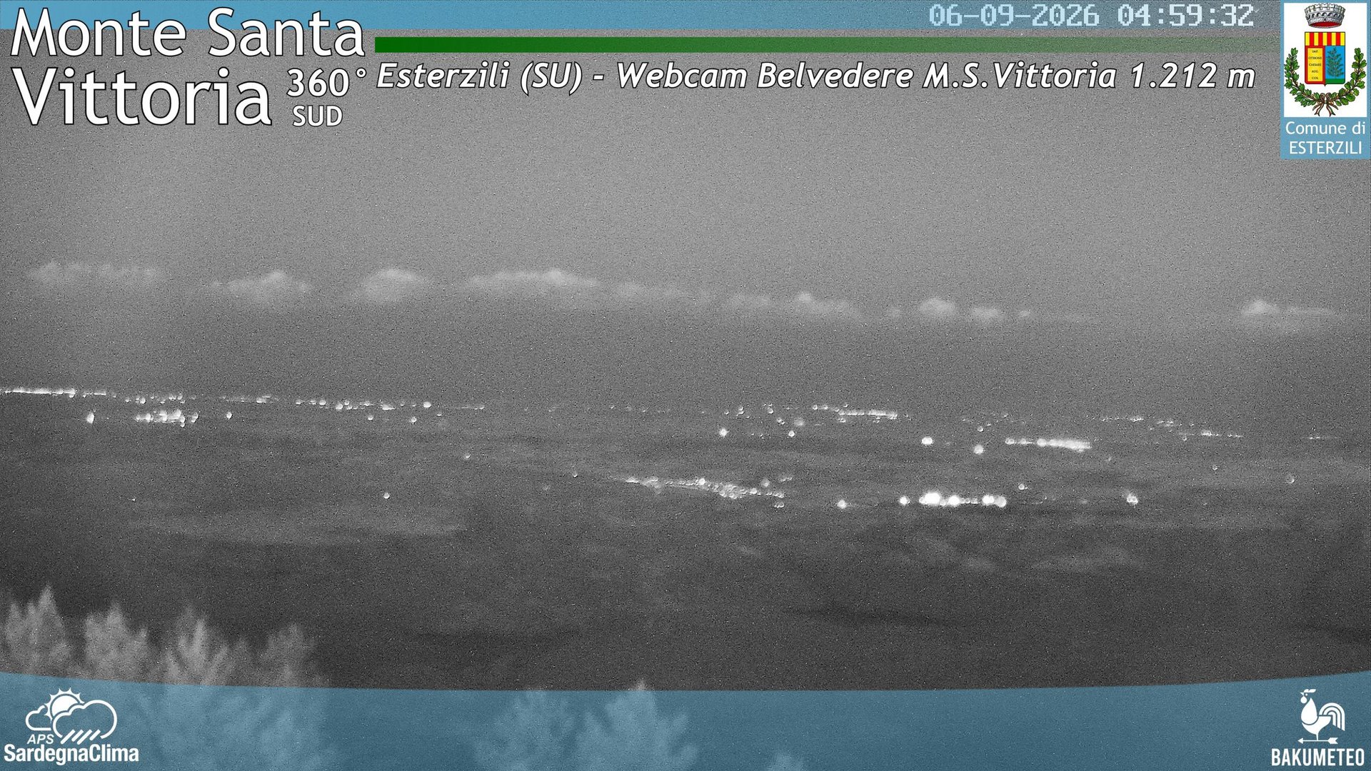 time-lapse frame, Monte Santa Vittoria Sud webcam