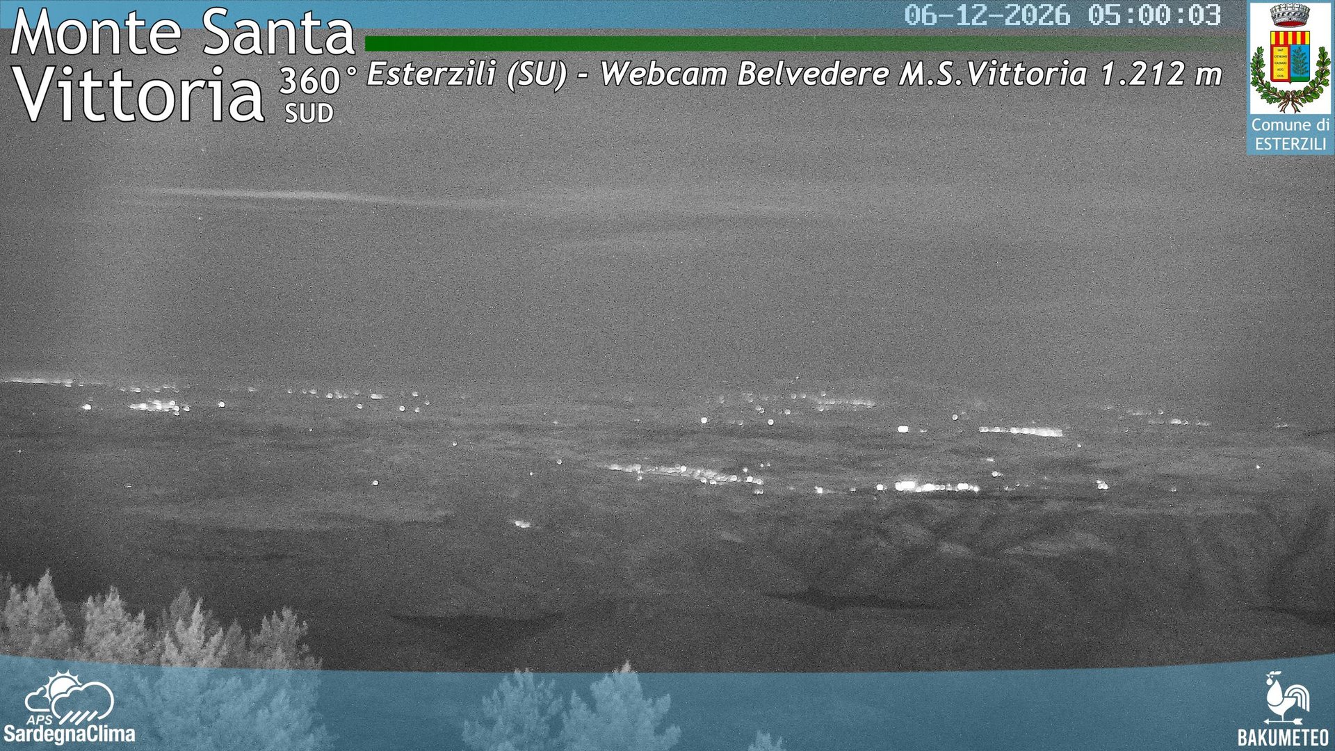 time-lapse frame, Monte Santa Vittoria Sud webcam