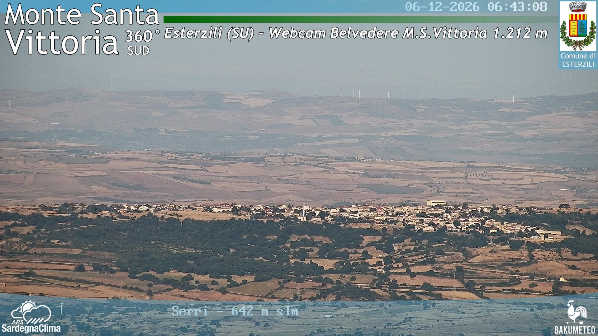 time-lapse frame, Monte Santa Vittoria Sud webcam