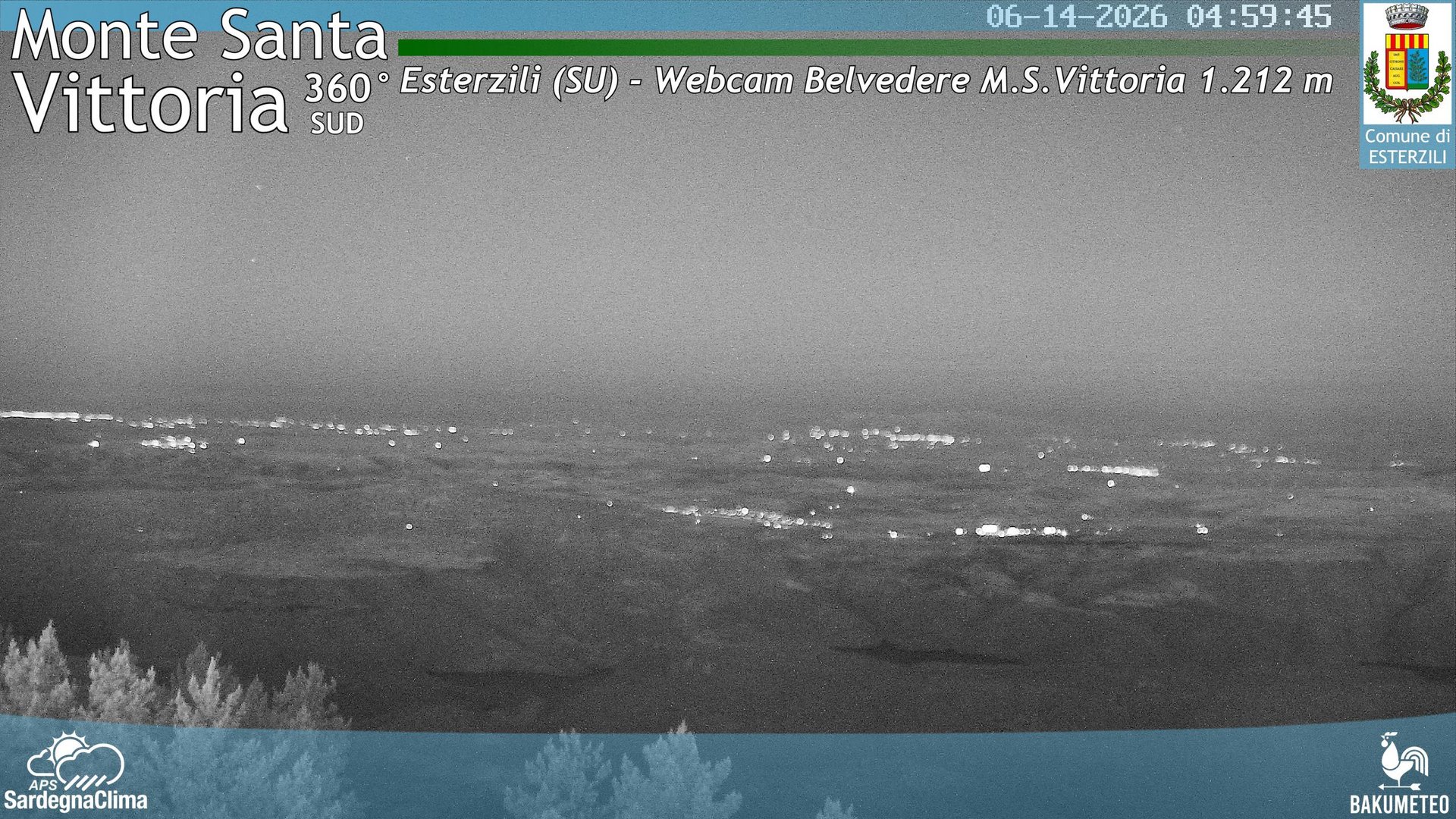 time-lapse frame, Monte Santa Vittoria Sud webcam