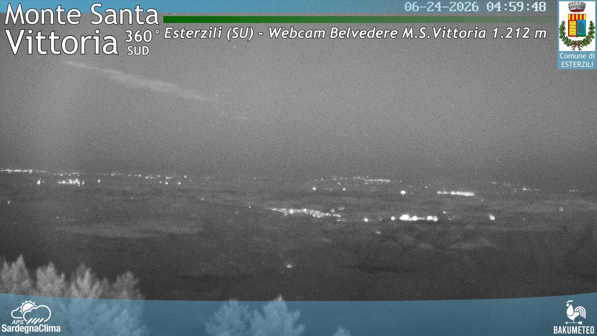 time-lapse frame, Monte Santa Vittoria Sud webcam