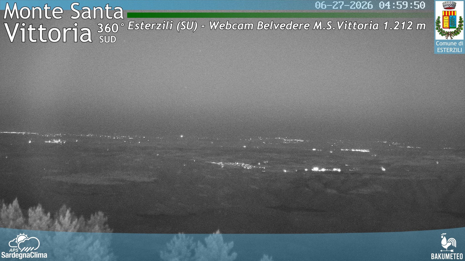 time-lapse frame, Monte Santa Vittoria Sud webcam