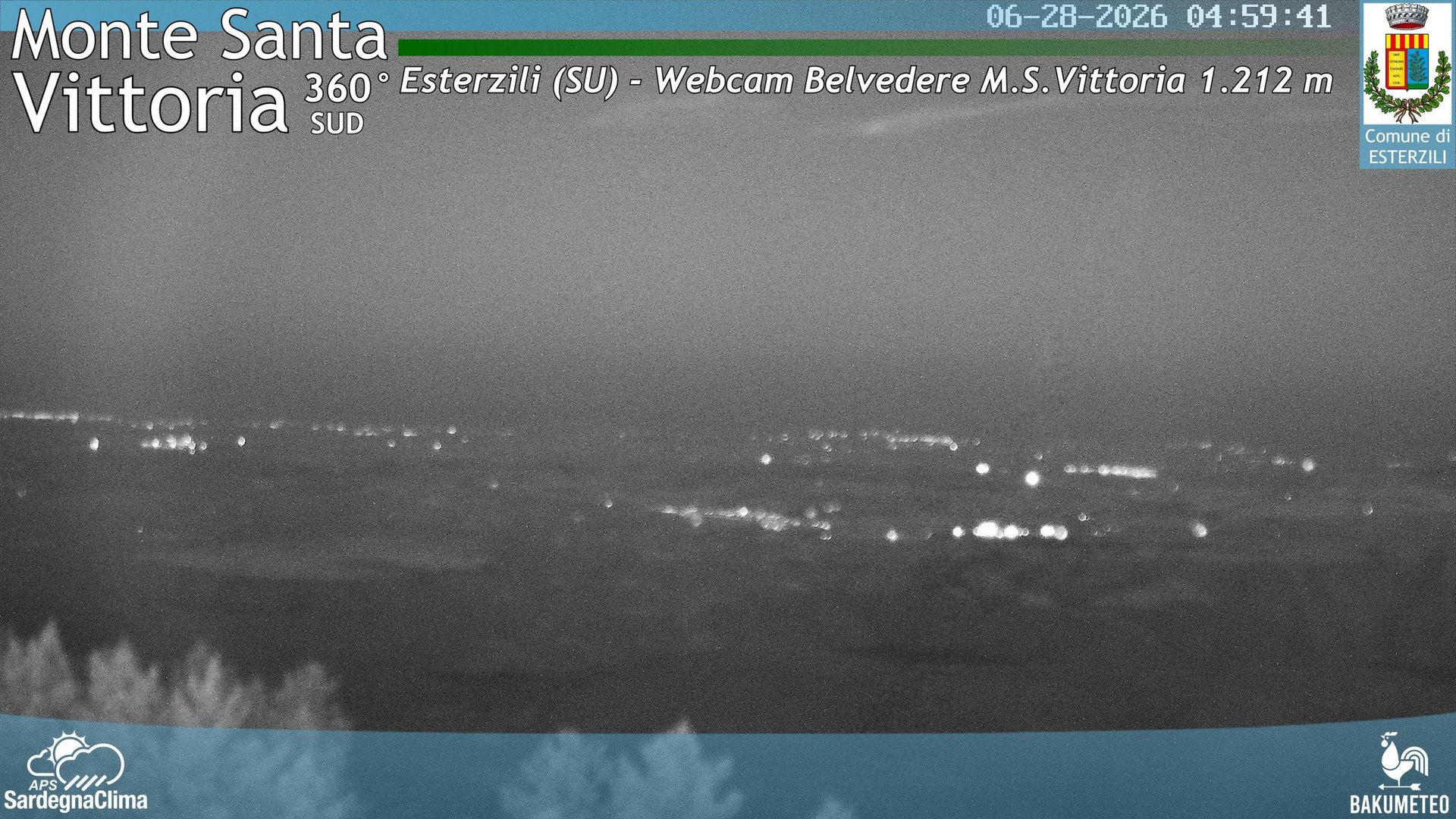 time-lapse frame, Monte Santa Vittoria Sud webcam