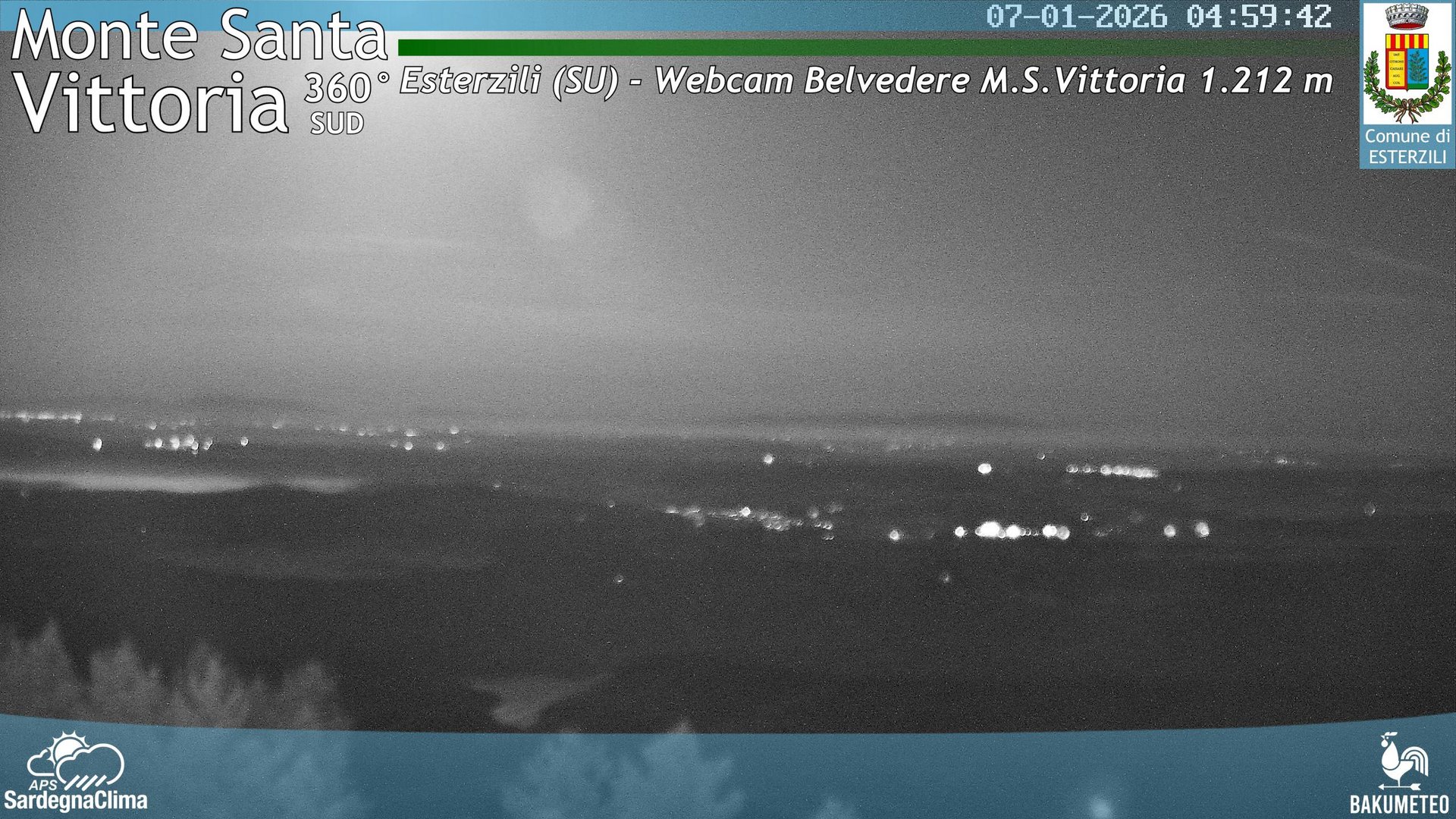 time-lapse frame, Monte Santa Vittoria Sud webcam