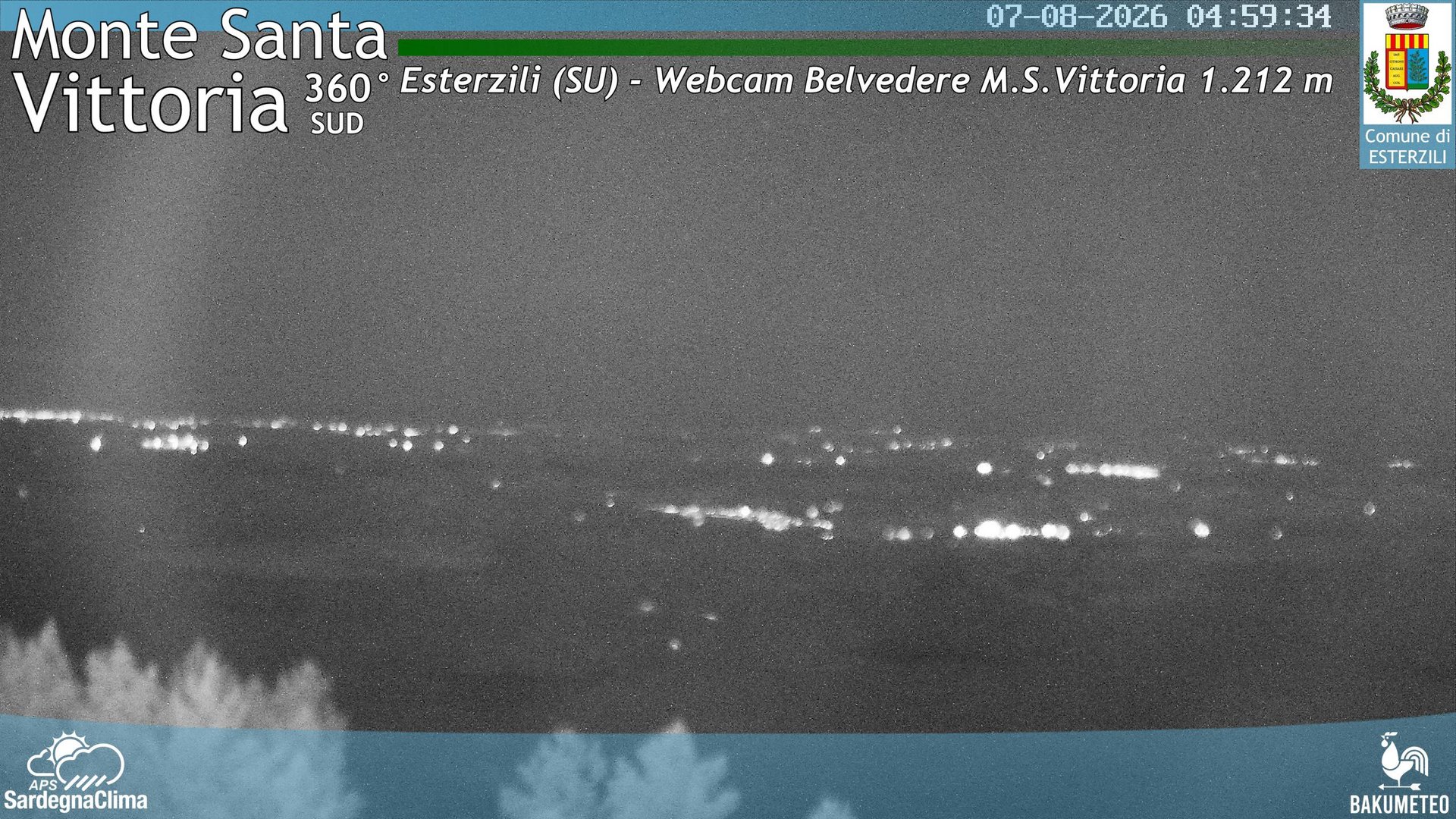 time-lapse frame, Monte Santa Vittoria Sud webcam