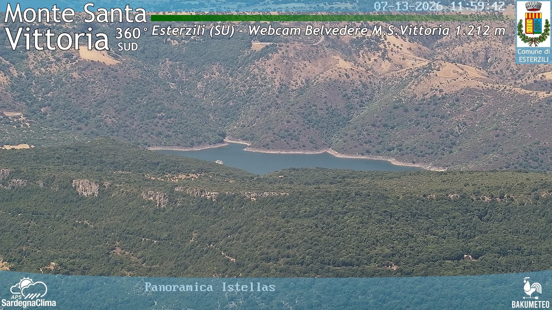 view from Monte Santa Vittoria Sud on 2026-07-13