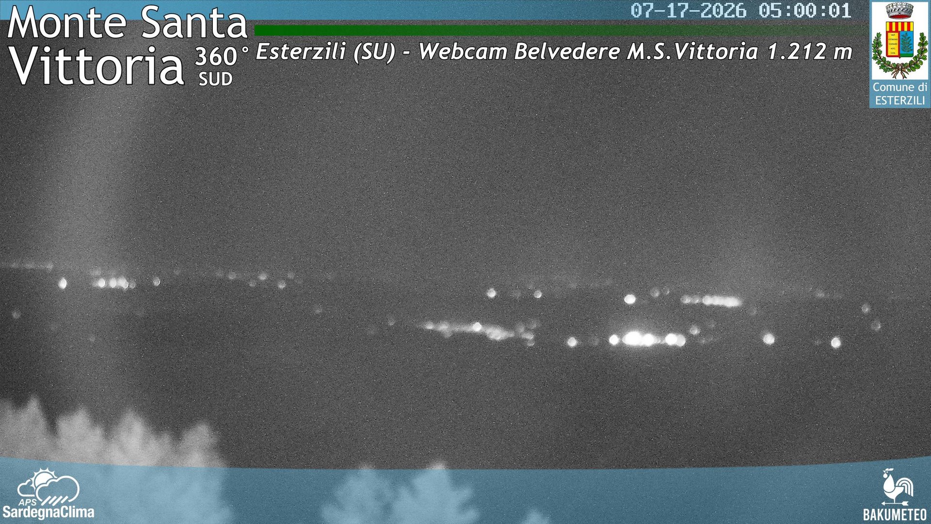 time-lapse frame, Monte Santa Vittoria Sud webcam