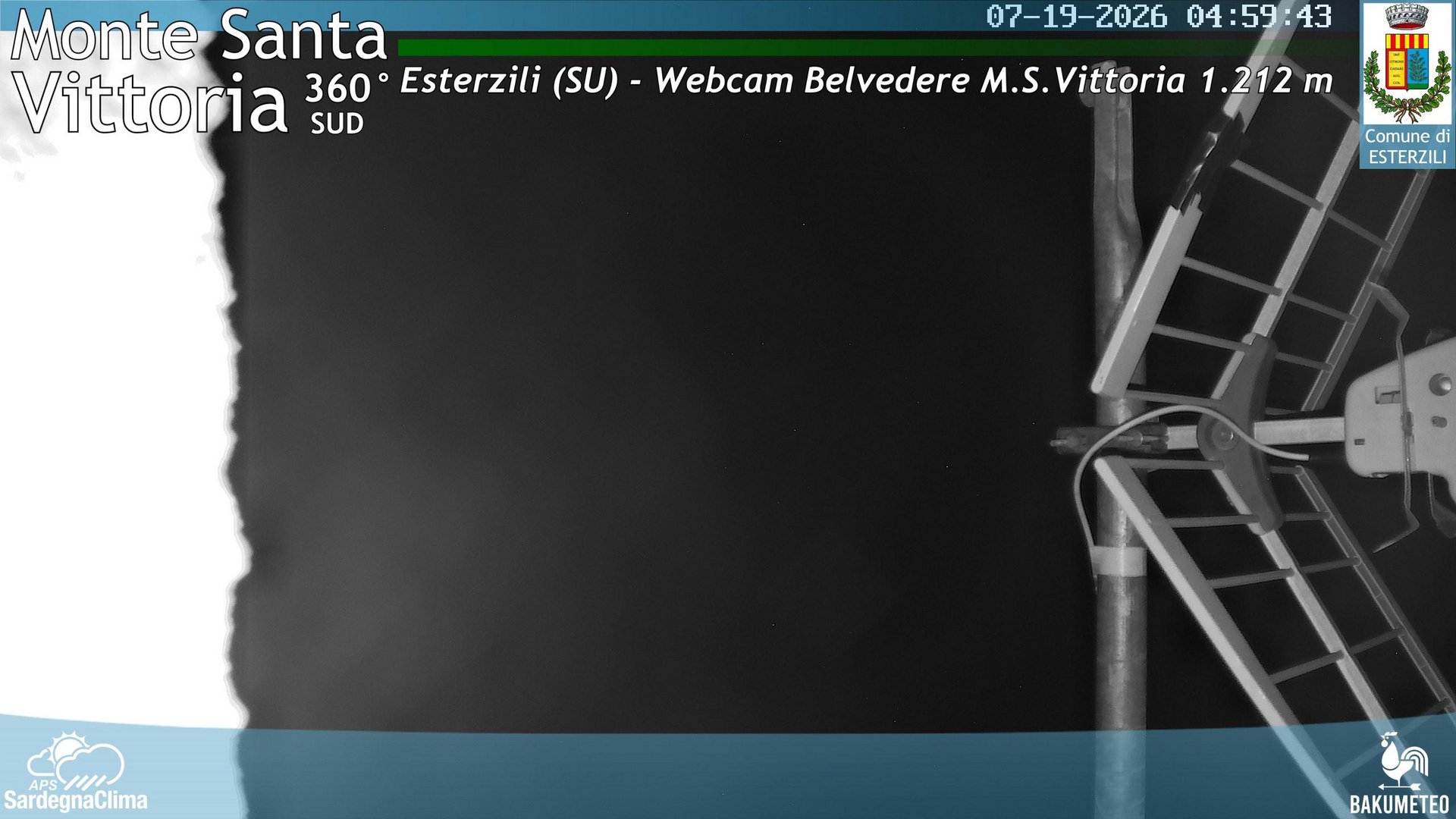 time-lapse frame, Monte Santa Vittoria Sud webcam
