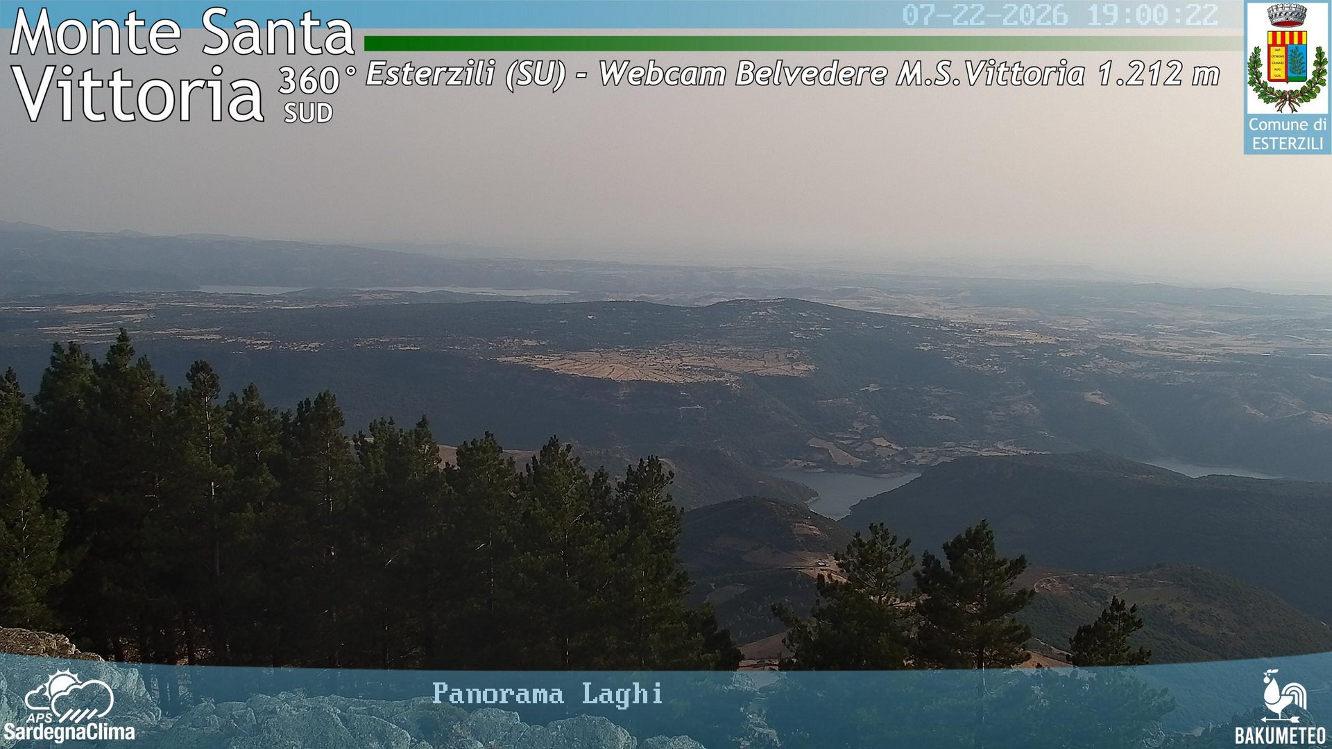 time-lapse frame, Monte Santa Vittoria Sud webcam