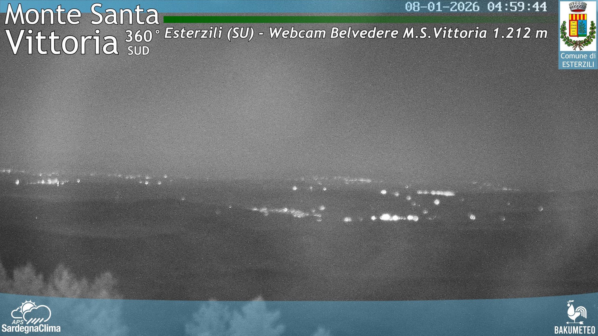time-lapse frame, Monte Santa Vittoria Sud webcam