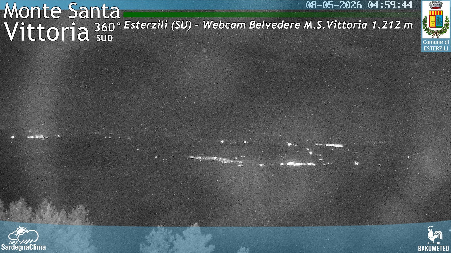 time-lapse frame, Monte Santa Vittoria Sud webcam