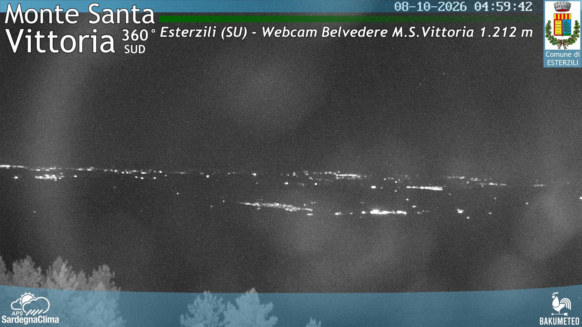time-lapse frame, Monte Santa Vittoria Sud webcam