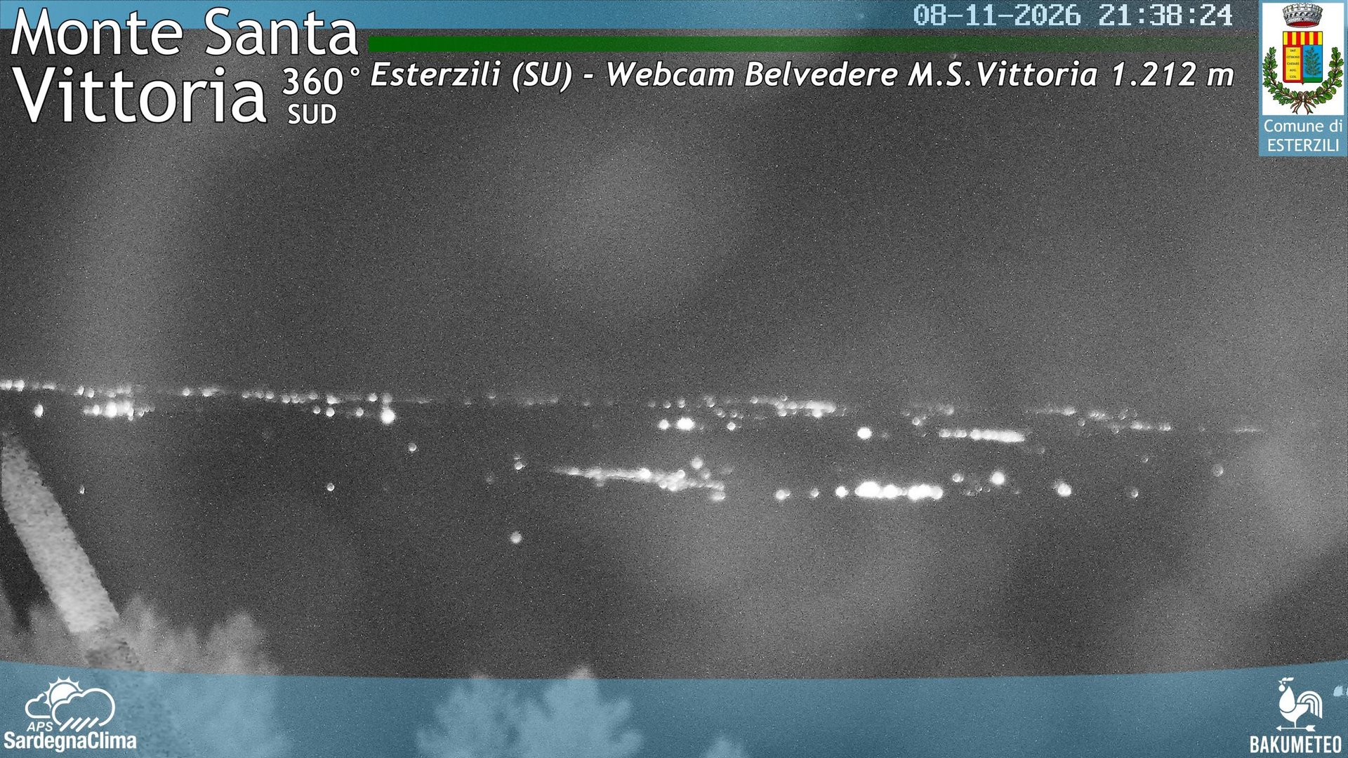 time-lapse frame, Monte Santa Vittoria Sud webcam