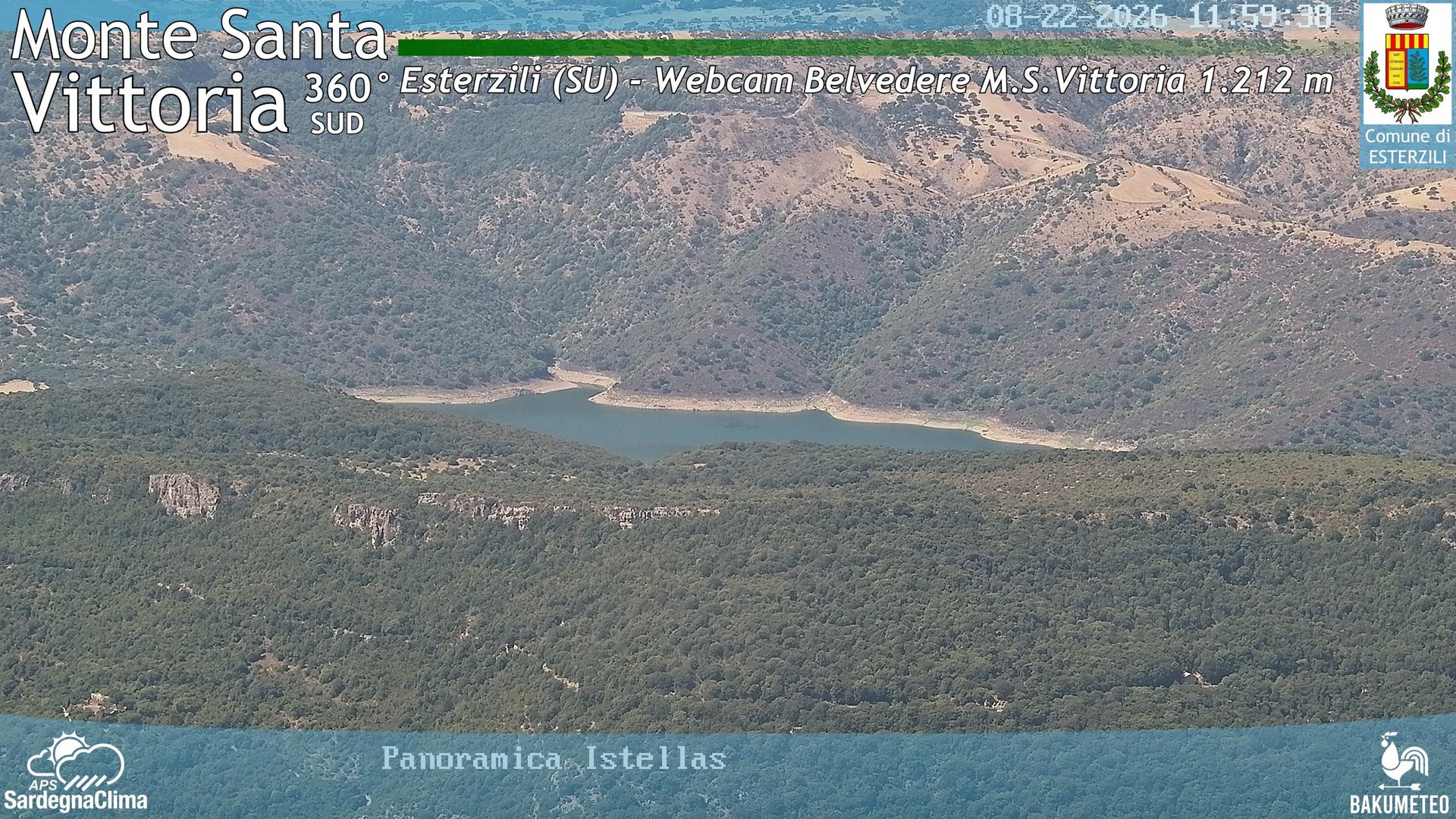 view from Monte Santa Vittoria Sud on 2026-08-22
