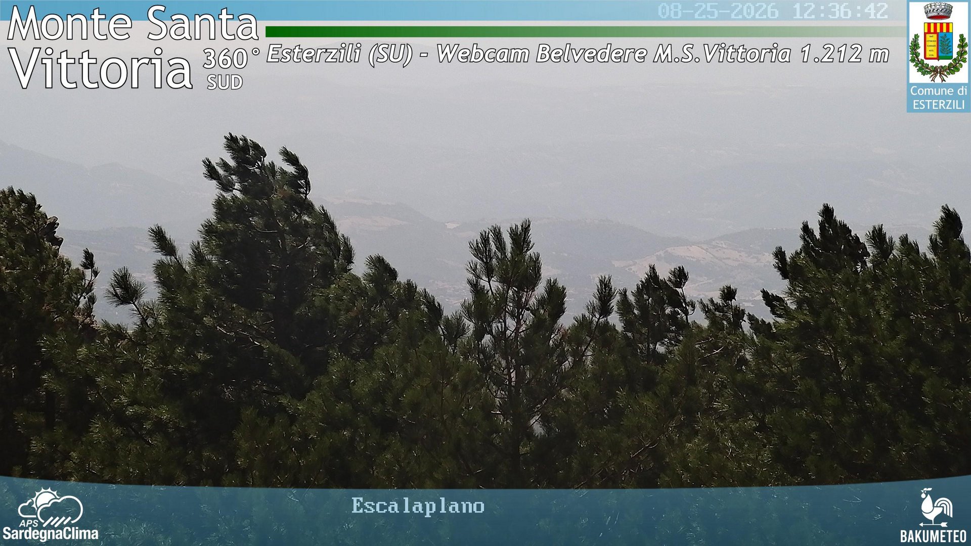 view from Monte Santa Vittoria Sud on 2026-08-25