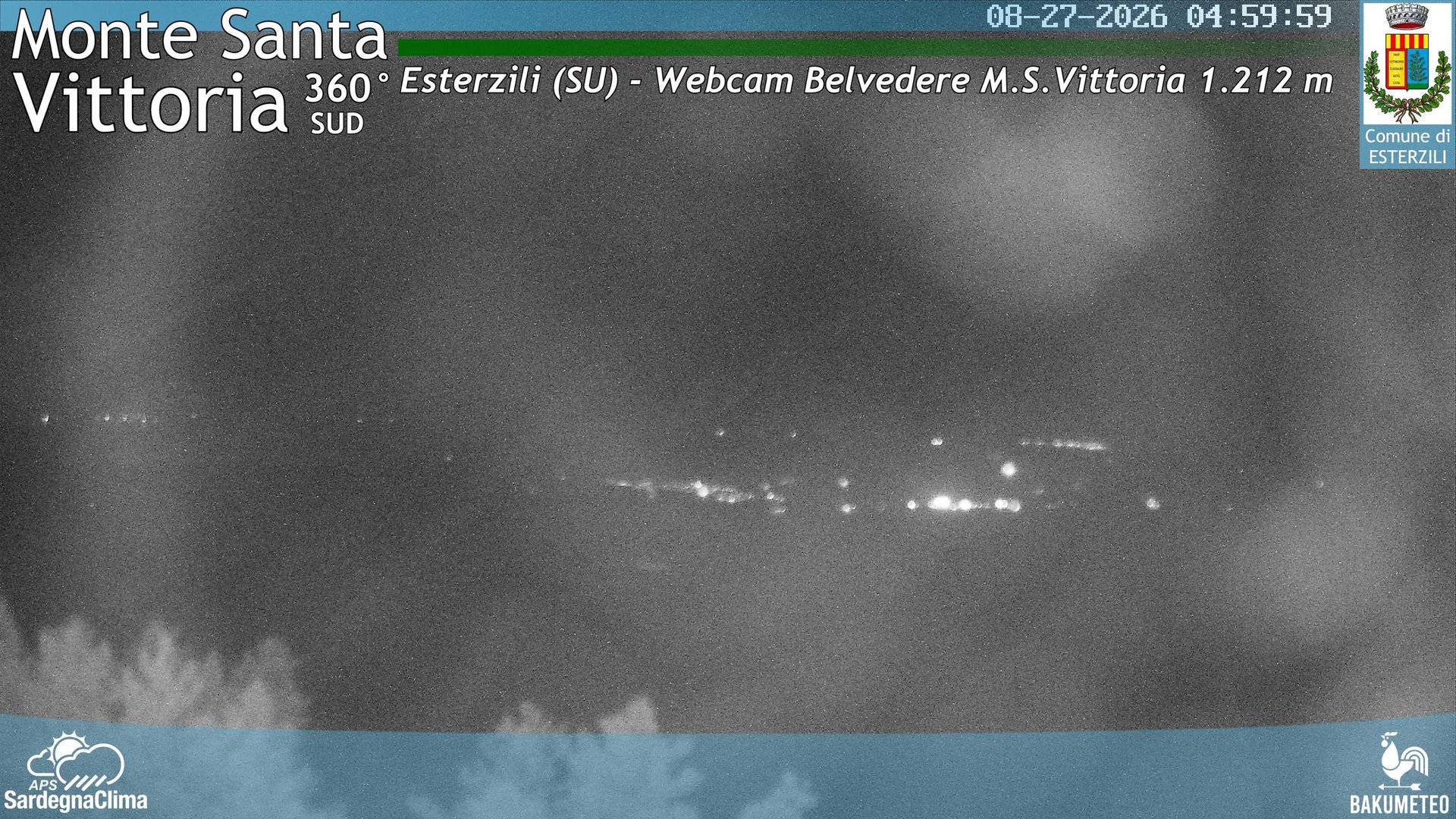 time-lapse frame, Monte Santa Vittoria Sud webcam