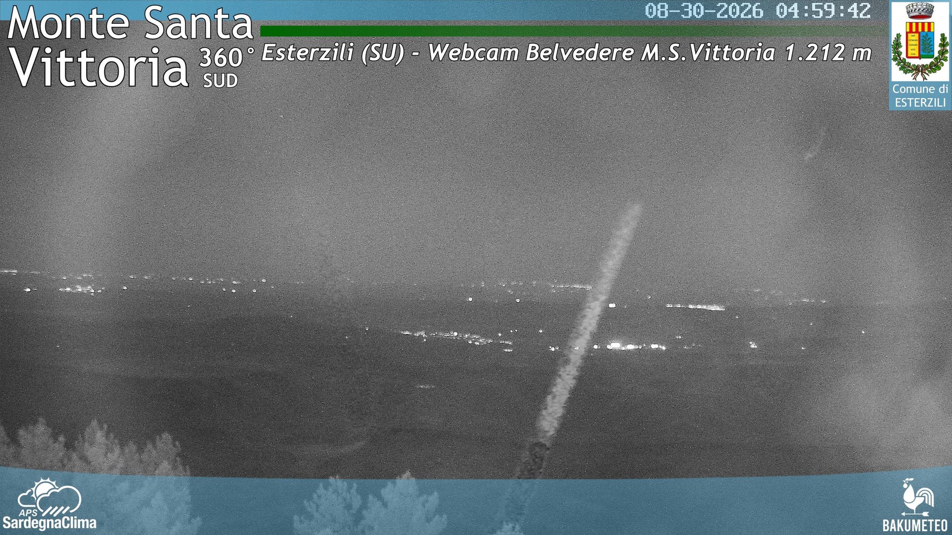 time-lapse frame, Monte Santa Vittoria Sud webcam