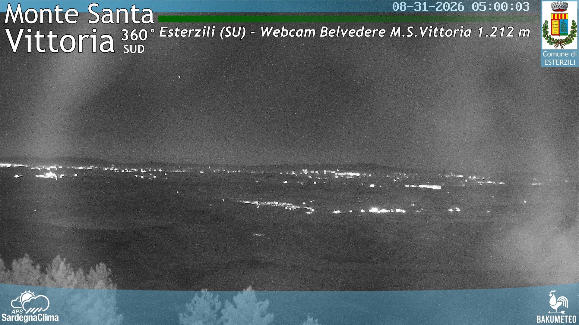 time-lapse frame, Monte Santa Vittoria Sud webcam