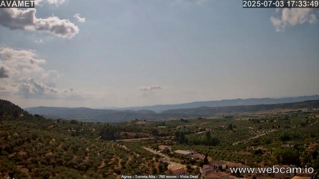 time-lapse frame, Torreta Alta webcam