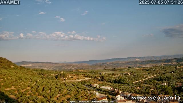 time-lapse frame, Torreta Alta webcam