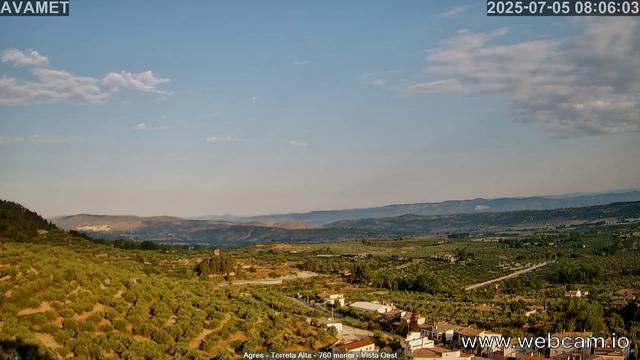time-lapse frame, Torreta Alta webcam
