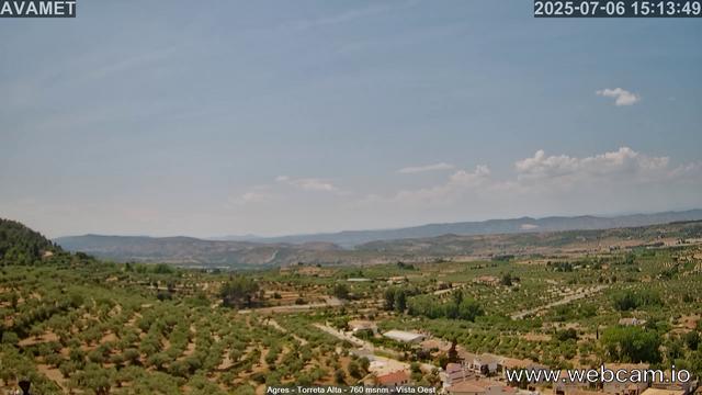 time-lapse frame, Torreta Alta webcam
