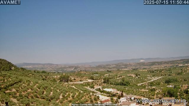 time-lapse frame, Torreta Alta webcam