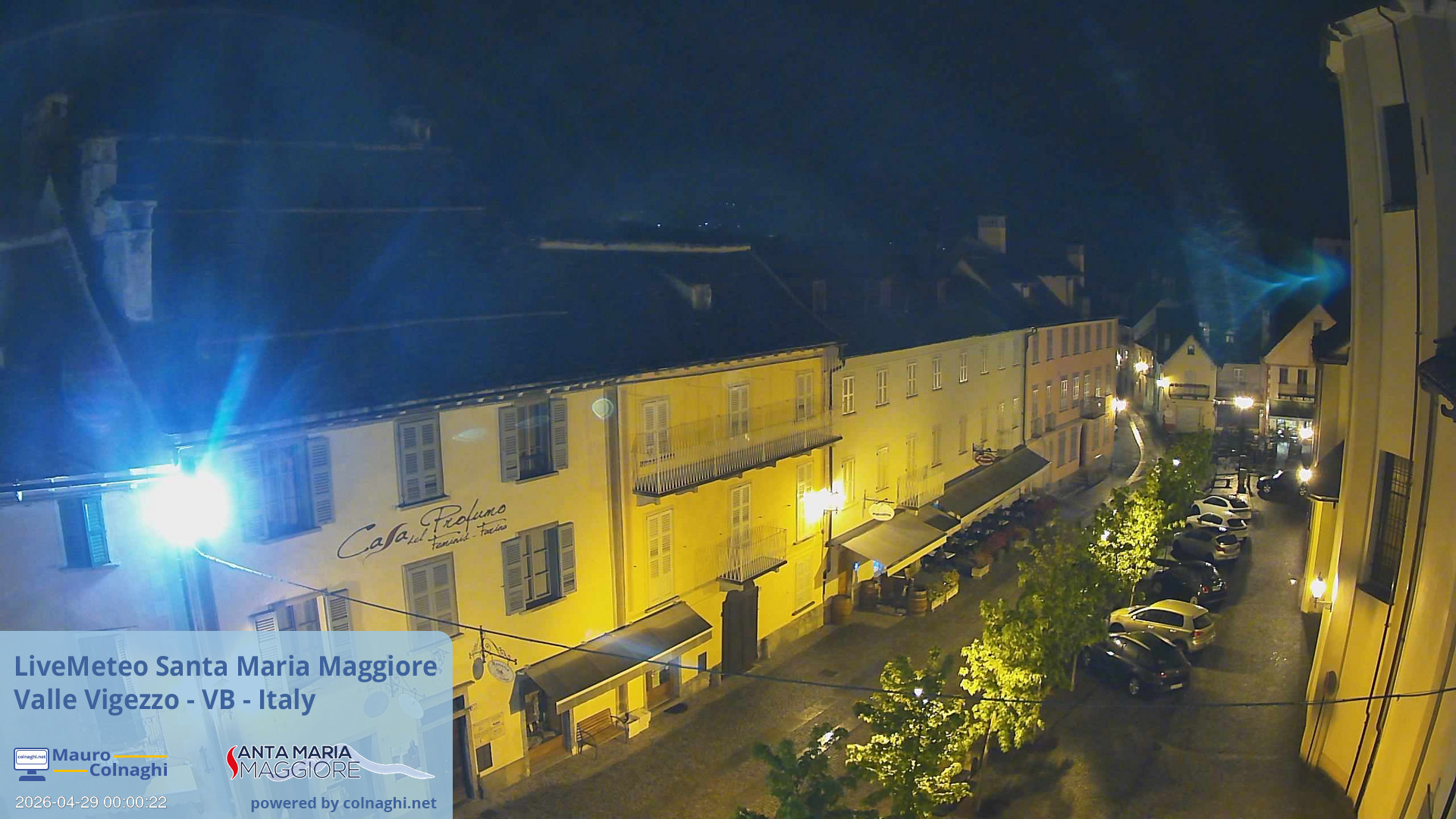 time-lapse frame, Santa Maria webcam