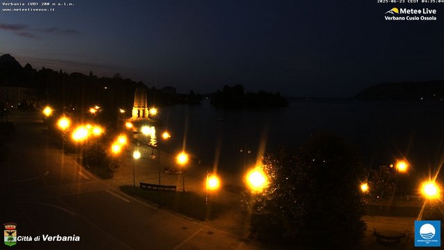 time-lapse frame, Verbania webcam