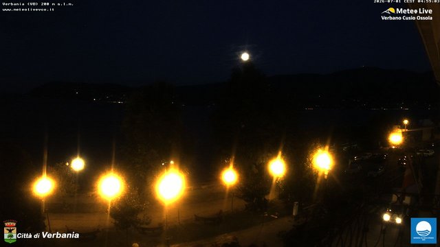 time-lapse frame, Verbania webcam