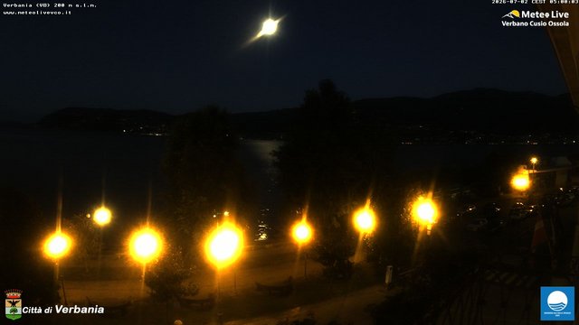 time-lapse frame, Verbania webcam