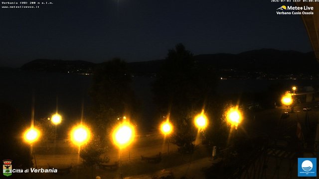 time-lapse frame, Verbania webcam