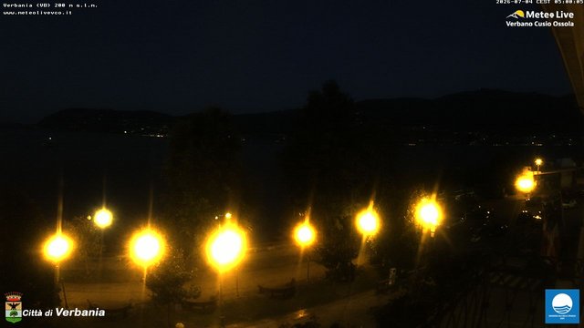 time-lapse frame, Verbania webcam